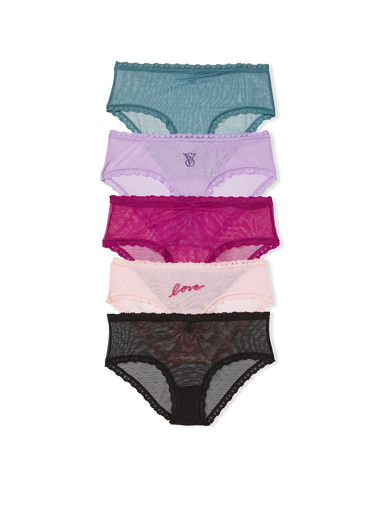 Victorias Secret Pack 5 Panties Mesh M Envia Lenceria 