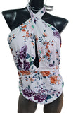 Traje De Baño Entero Halter Multicolor Importado