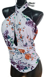 Traje De Baño Entero Halter Multicolor Importado