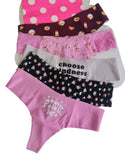 Victorias Secret Pink Lencería Sexy Pack 5 Tanga Sin Costuras M