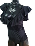 Forever Fashion Monokini Escote Traje De Baño Entero Negro