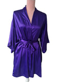 Victorias Secret Kimono de satén en uva S/M