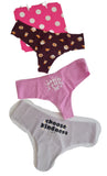 Victorias Secret Lencería Sexy Pink 3 Tangas Sin Costuras M