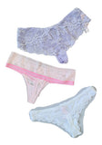 Victorias Secret Lencería Sexy Encaje Pack 3 Tangas Xs