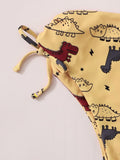 Zaful Traje De Baño Bikini De Dinosaurios Corte Alto