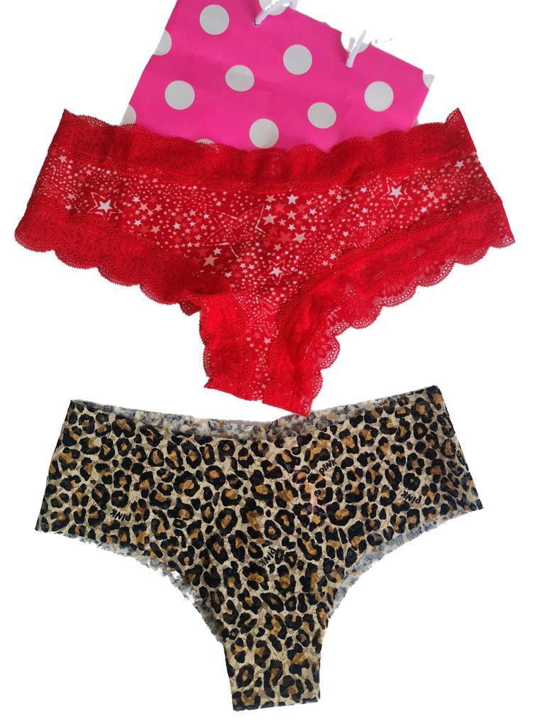 Victorias Secret Lencería Pink Pack 2 Panties Cachetero M