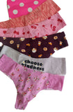 Victorias Secret Pink Lencería Sexy Pack 5 Tanga Sin Costuras M