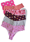 Victorias Secret Pink Lencería Sexy Pack 5 Tanga Sin Costuras M