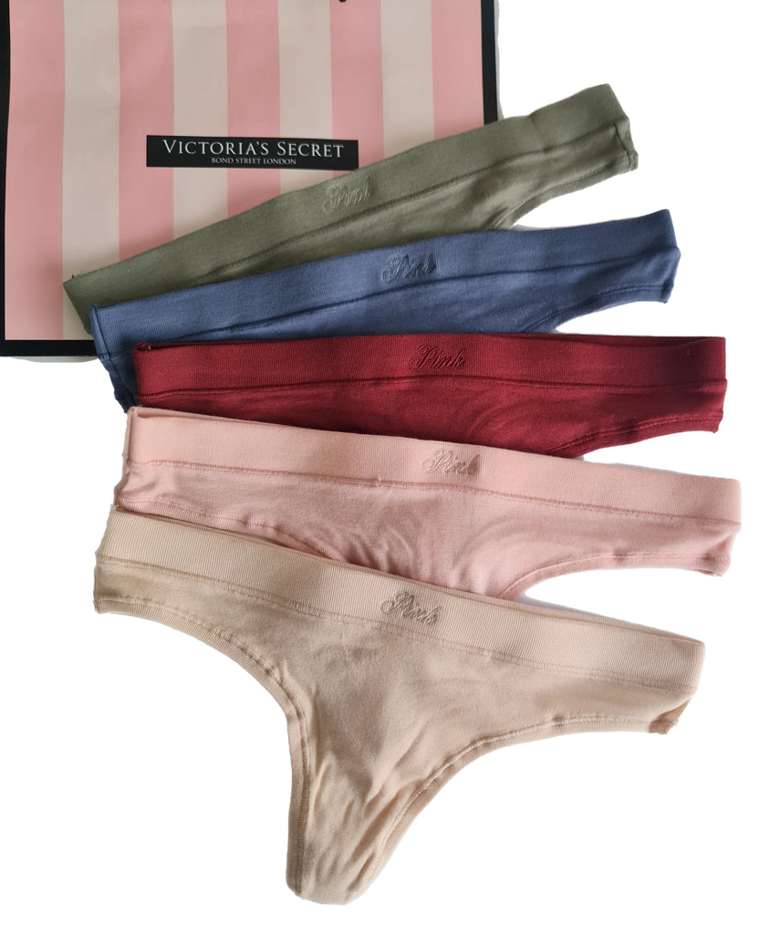 Victorias Secret 5 pack tangas algodón S