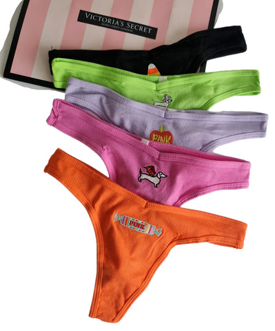 Victorias Secret pack 5 tangas algodón S