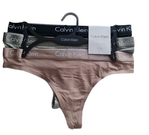 Calvin Klein pack 3 tangas algodón S