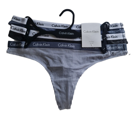 Calvin Klein Pack 3 Tangas Algodón M