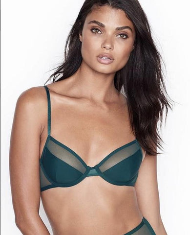 Victorias Secret green mesh bra 36D