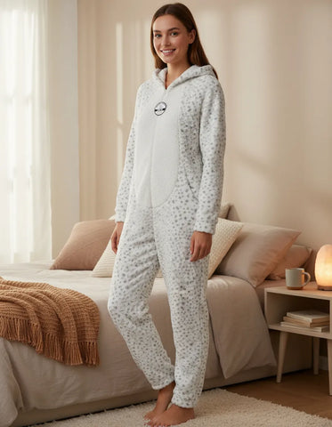 Secret Treasures Pijama Mameluco Polar Buho XS