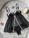 Victorias Secret Babydoll Lujoso De Copas 34b