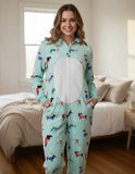 So Pijama Mameluco Polar Invierno Greso Mujer Adulto M