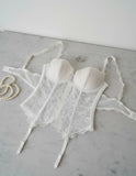 Chantelle Bra Bustier De Encaje 34c Lencería Francesa