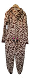 London Pijama Mameluco Animal Print Leopardo Invierno Polar