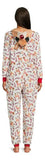 Pijama Mameluco Polar Navidad Reno Mujer XS