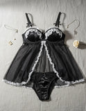 Victorias Secret Babydoll Lujoso De Copas 34b