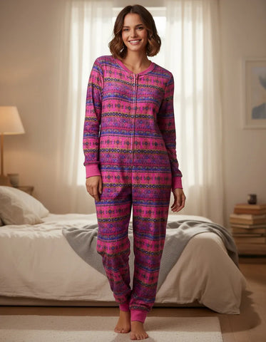 Pijama Mameluco Adulto Mujer Natural Life Telas Organicas XS/S