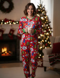 Pijama mameluco polar navidad con botones XS