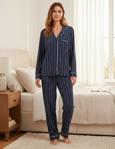 Nicolle Miller Pijama Clásica Invierno Velvet