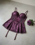 Victorias Secret Lujosa Lencería Babydoll Con Ligas 34b