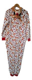 Pijama Mameluco Polar Navidad Reno Mujer XS