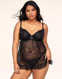 Adore Me babydoll de encaje en talla extra 2X (40-42)