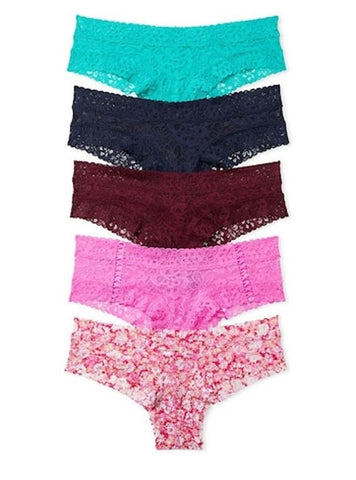 Victorias Secret Lencería Sexy Pack 5 Panties Cachetero S