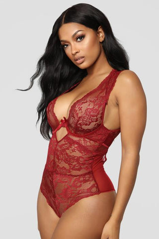 Fahion Nova lencería sexy body de encaje M