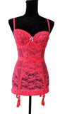 Victorias Secret Bodysuit De Encaje Con Ligas Bra 34d