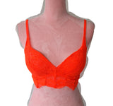 Victorias Secret Encaje Pink Bralette Push Up S (32-34b)