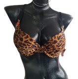 Gilligan basicos  leopard lined bra 34C