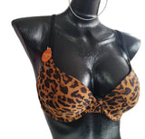 Gilligan basicos  leopard lined bra 34C