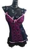 Victorias Secret babydoll de encaje con ligas 36C