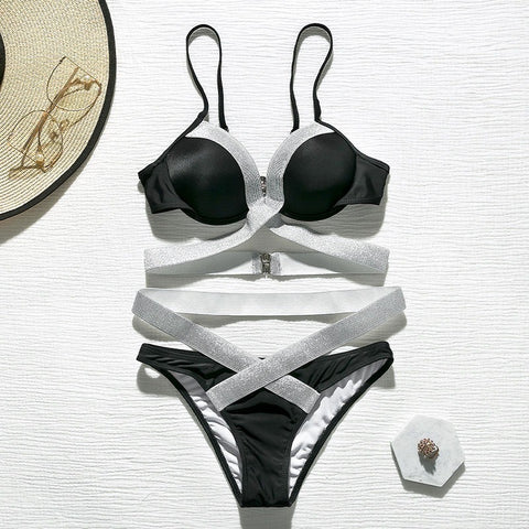 Traje De Baño Bikini Cachetero Copas Firmes Preformadas