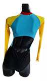 Traje De Baño Amarillo Manga Larga Tipo Surf, Maxima Calidad