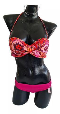Victorias Secret Traje De Baño Bikini Halter Bra 34c M