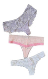 Victorias Secret Lencería Sexy Encaje Pack 3 Tangas Xs